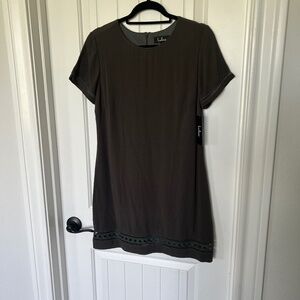 Lulus Perfect Time Olive Green Shift Dress - NWT